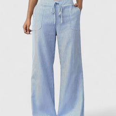 Women's Breathable Cotton Wide Leg Pants | Elegant Relaxed Fit Trousers 6
