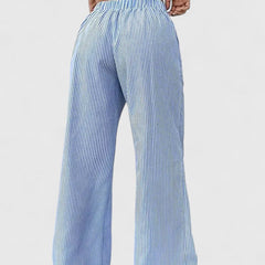 Women's Breathable Cotton Wide Leg Pants | Elegant Relaxed Fit Trousers 8