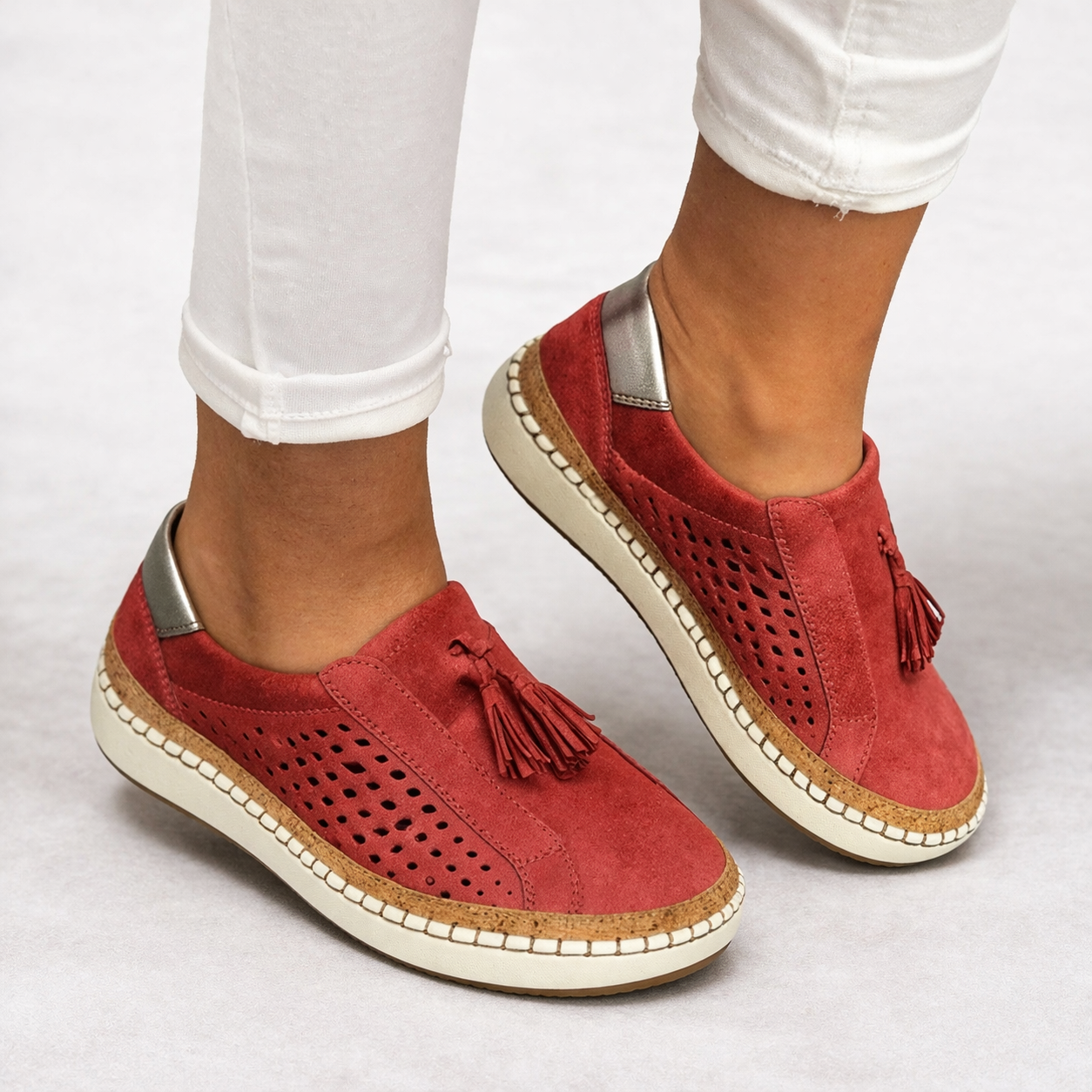 Women's Breathable Fabric Slip-On Shoes | Comfortable Lightweight Everyday Footwear 3