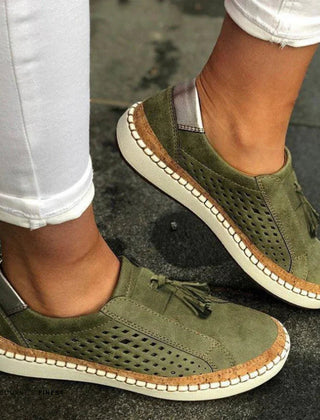Women's Breathable Fabric Slip-On Sneakers | Comfortable Orthopedic Walking Shoes 0