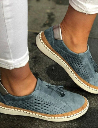 Women's Breathable Fabric Slip-On Sneakers | Comfortable Orthopedic Walking Shoes 1