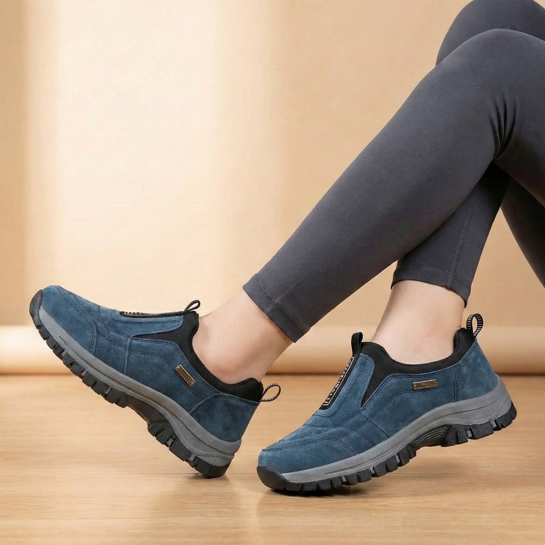 Women's Breathable Knit Walking Shoes | Comfortable Arch Support Slip-Ons 1