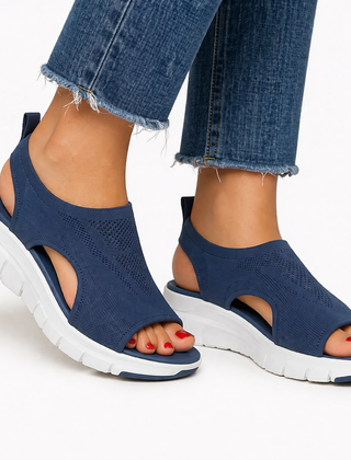 Women's Breathable Knit Walking Shoes | Comfortable Slip-On Orthopedic Sneakers 0