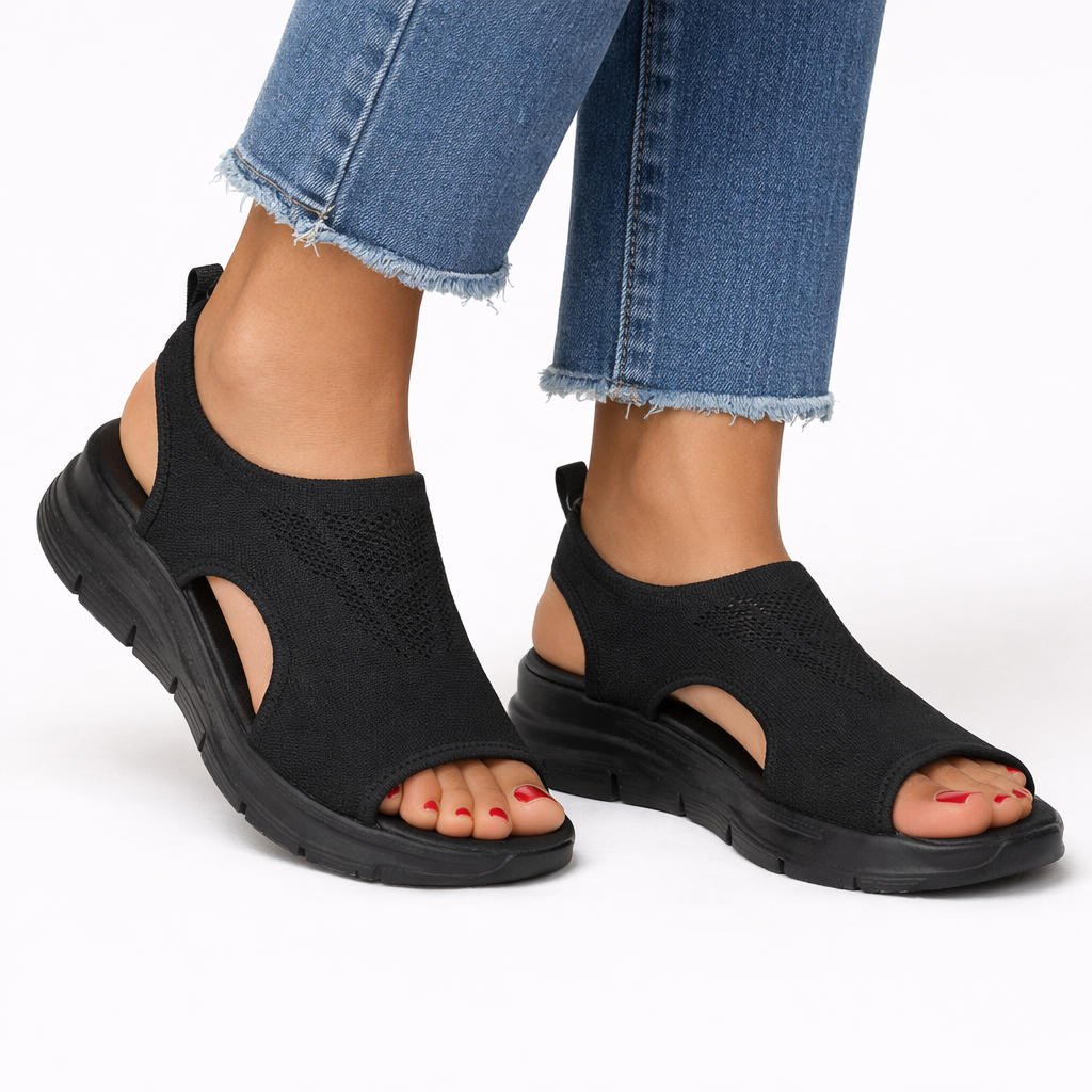 Women's Breathable Knit Walking Shoes | Comfortable Slip-On Orthopedic Sneakers 1