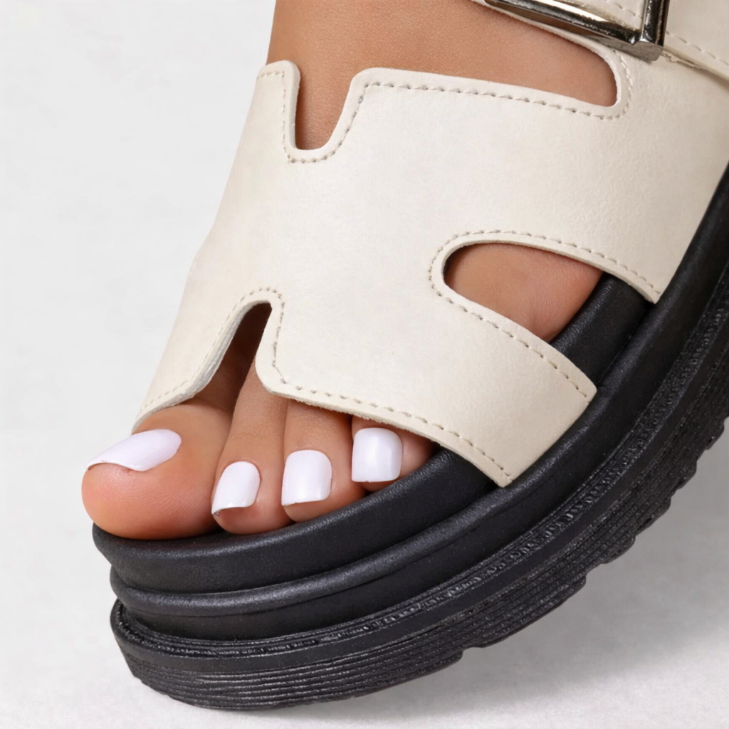 Women's Breathable Leather Sandals | Comfortable Slip-On Walking Shoes 4
