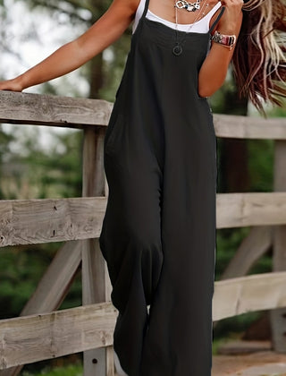 Women's Breathable Linen Jumpsuit | Elegant Wide Leg Summer Outfit 16