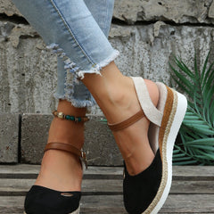 Women's Breathable Woven Sandals | Chic Orthopedic Espadrilles for Summer 1