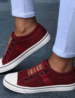 Women's Casual Canvas Slip-On Sneakers | Stylish Comfortable Summer Shoes 1