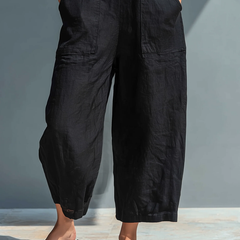 Women's Chic Cotton Blend Jumpsuit | Elegant Sleeveless Casual Outfit 3