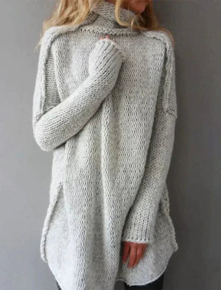 Women's Chunky Knit Turtleneck Sweater | Cozy Oversized Winter Jumper 0