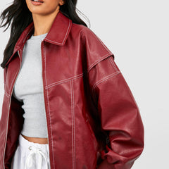 Women's Classic Bomber Jacket | Chic Cozy Outerwear for All Seasons 2
