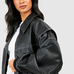 Women's Classic Bomber Jacket | Chic Cozy Outerwear for All Seasons 7