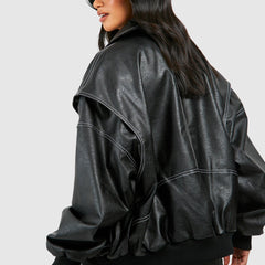 Women's Classic Bomber Jacket | Chic Cozy Outerwear for All Seasons 8
