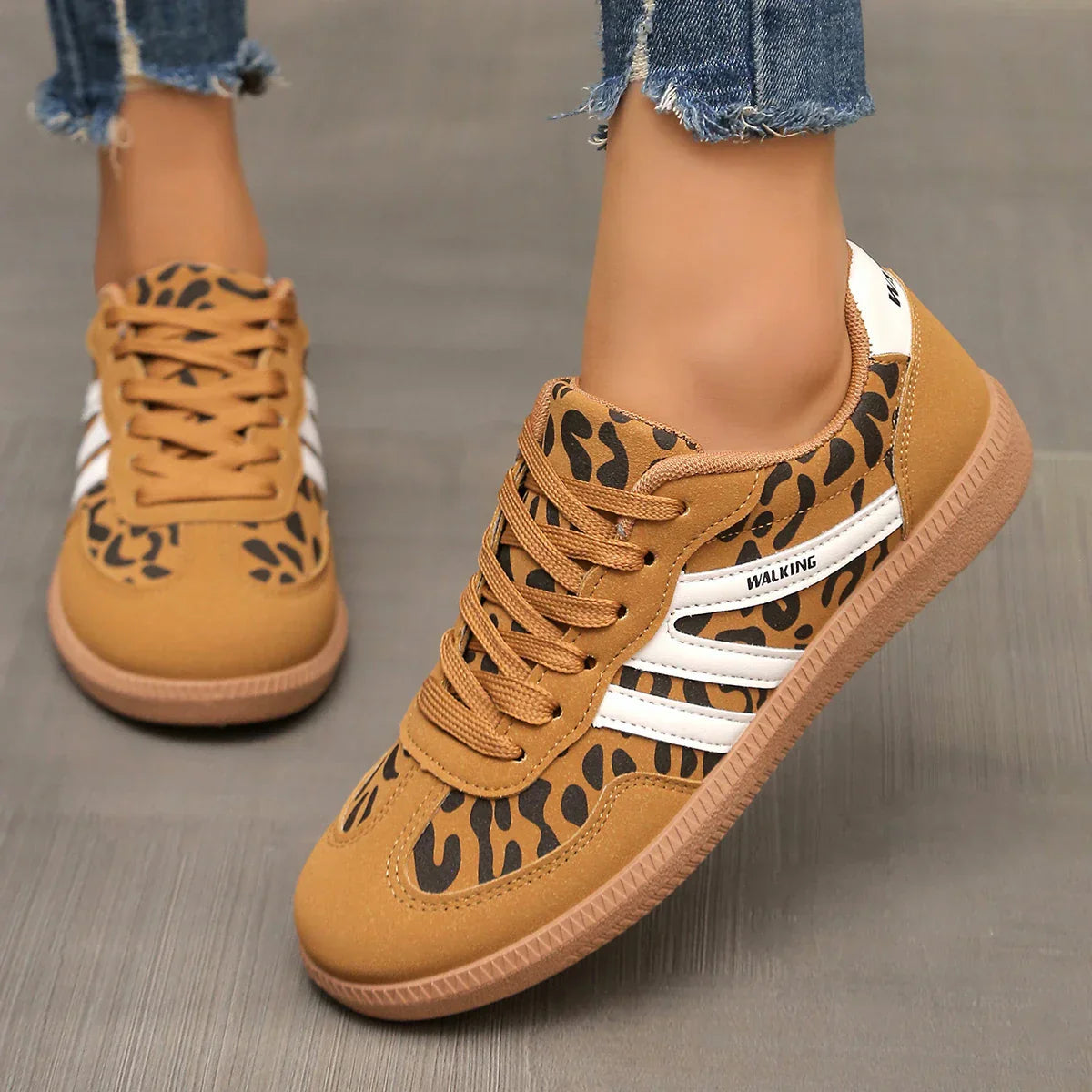 Women's Classic Lace-Up Canvas Sneakers | Stylish White Low Top Everyday Shoes 1