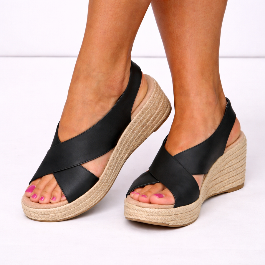 Women's Comfortable Fabric Espadrille Sandals | Elegant Supportive Summer Footwear 0