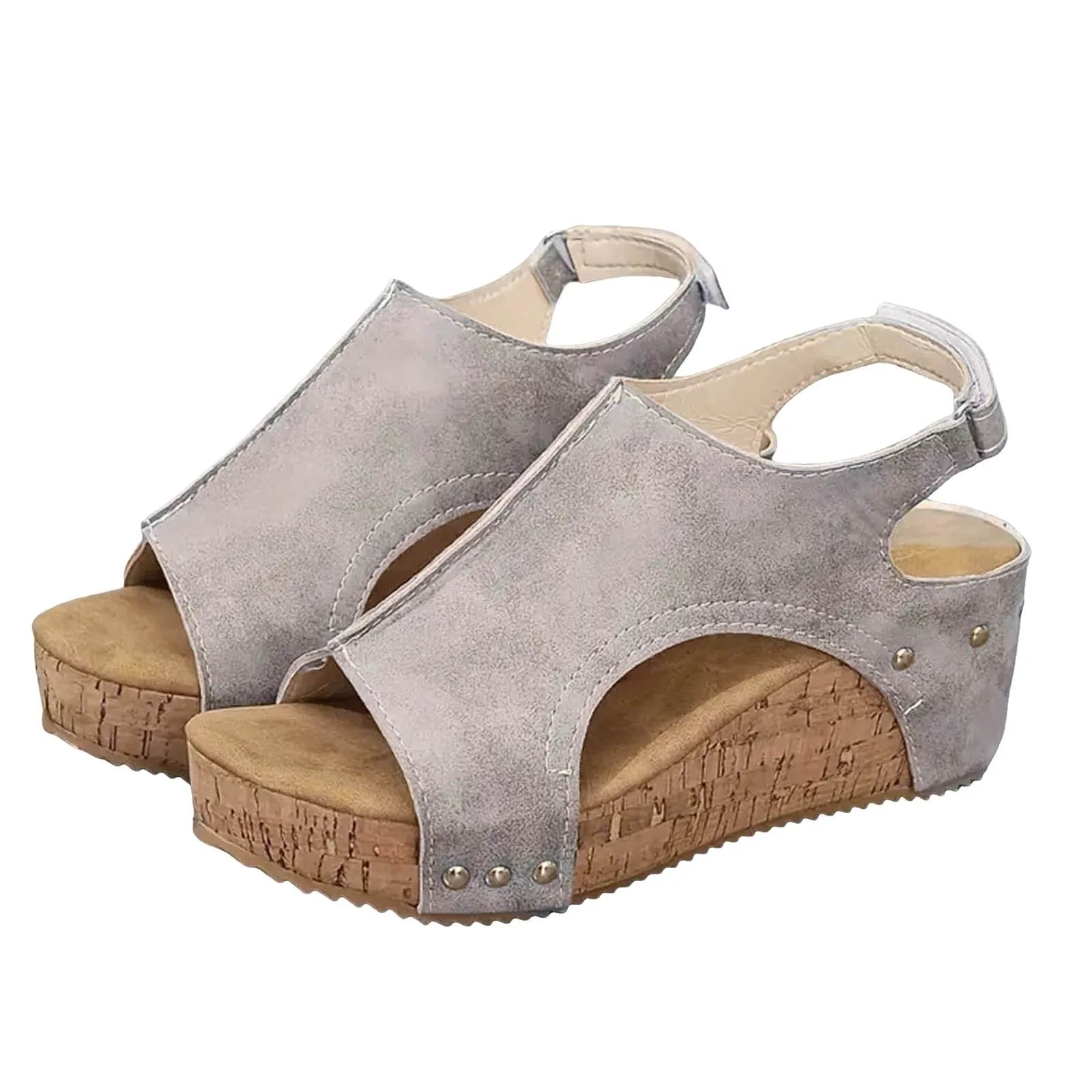 Women's Comfortable Orthopedic Peep Toe Sandals | Stylish Supportive Wedge Shoes 2