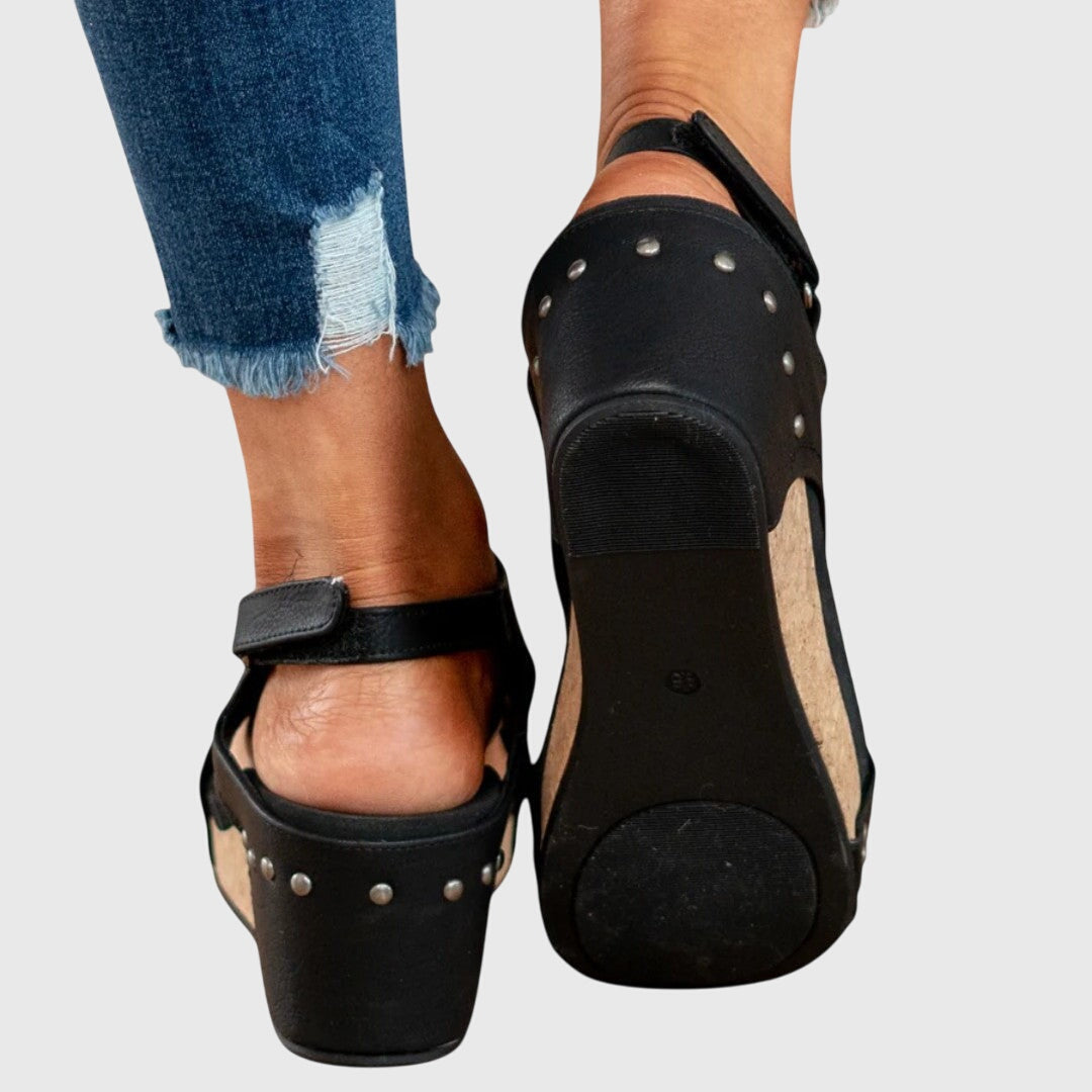 Women's Comfortable Orthopedic Peep Toe Sandals | Stylish Supportive Wedge Shoes 6