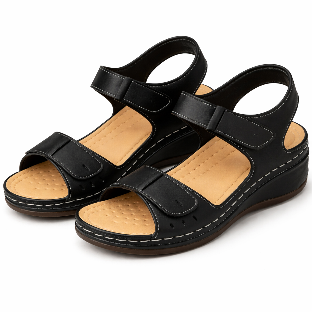 Women's Comfortable Orthopedic Walking Sandals | Supportive Wedge Heel Summer Footwear 5