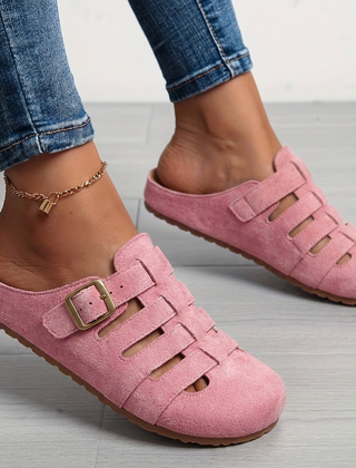 Women's Cozy Fabric Slip-On Mules | Elegant Casual Summer Sandals 2