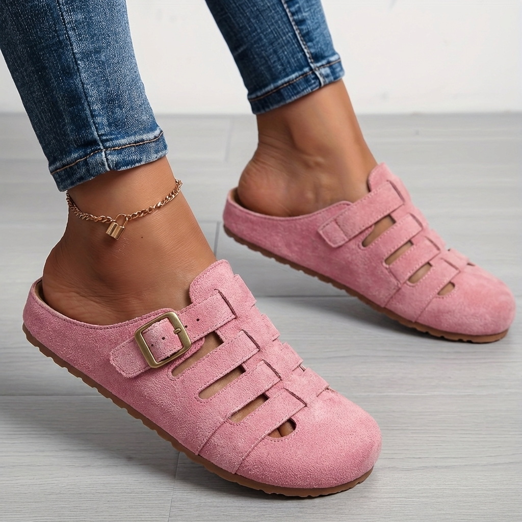 Women's Cozy Fabric Slip-On Mules | Elegant Casual Summer Sandals 2