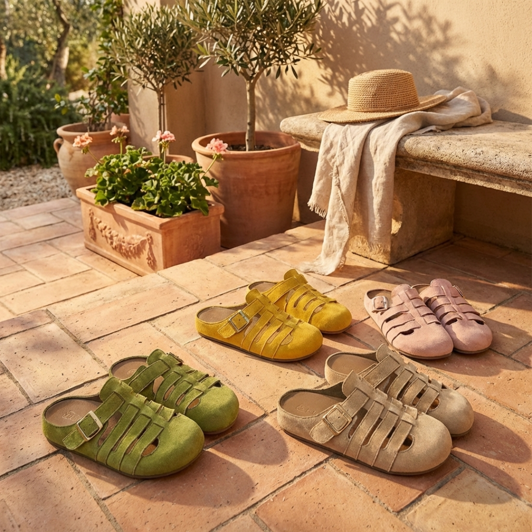 Women's Cozy Fabric Slip-On Mules | Elegant Casual Summer Sandals 4