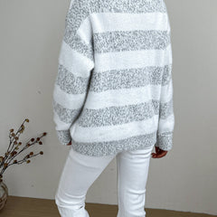 Women's Cozy Knit Oversized Sweater | Relaxed High-Neck Pullover for Winter 2