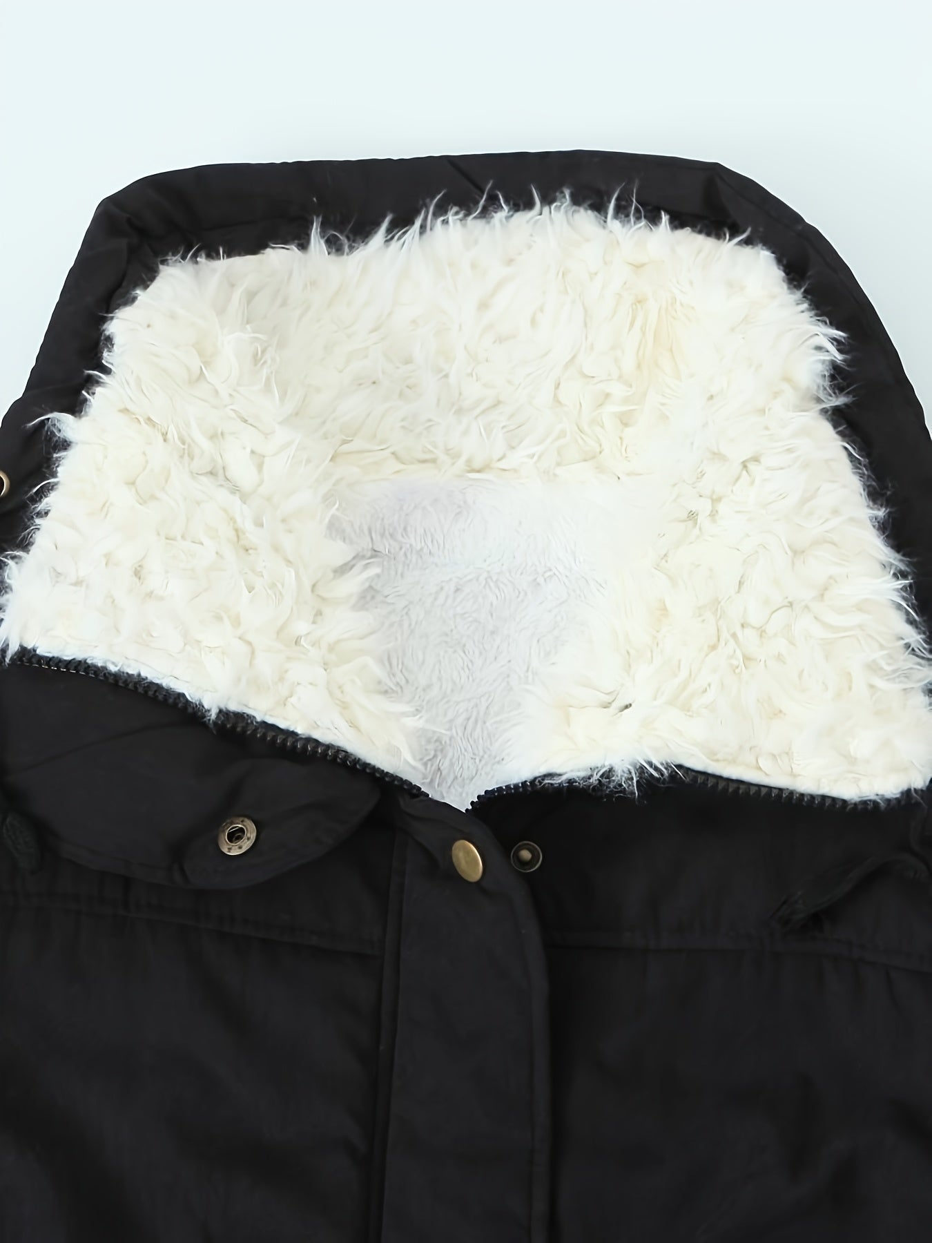Women's Cozy Plush Hooded Parka | Elegant Mid-Length Winter Coat 3