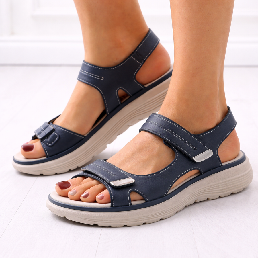 Women's Cushioned Orthopedic Platform Sandals | Stylish Adjustable Summer Footwear 0