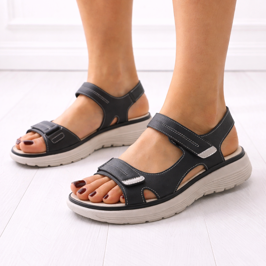 Women's Cushioned Orthopedic Platform Sandals | Stylish Adjustable Summer Footwear 1
