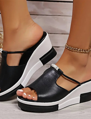 Women's Cushioned Wedge Sandals | Elegant Orthopedic Wedge Heels for Summer 0