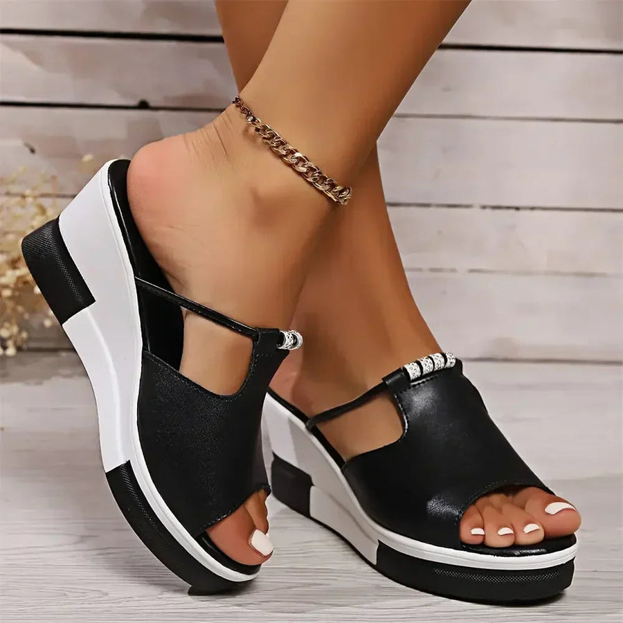 Women's Cushioned Wedge Sandals | Elegant Orthopedic Wedge Heels for Summer 1