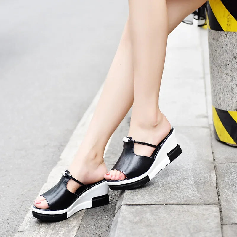 Women's Cushioned Wedge Sandals | Elegant Orthopedic Wedge Heels for Summer 2