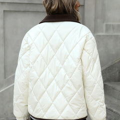 Women's Diamond-Quilted Puffer Jacket | Cozy Elegant Winter Outerwear 7