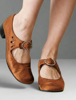 Women's Eco Leather Mary Jane Shoes | Elegant Adjustable Strap Dress Shoes 2