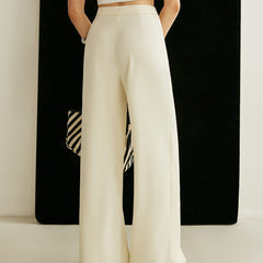 Women's Elegant Asymmetrical Wrap Wide Leg Pants | Chic High-Waist Trousers 7