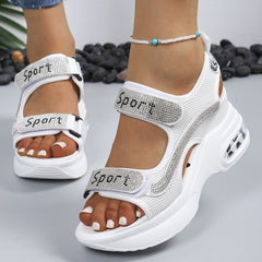 Women's Elegant Crystal-Embellished Orthopedic Sandals | Chic Platform Shoes 3