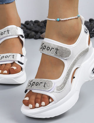 Women's Elegant Crystal-Embellished Orthopedic Sandals | Chic Platform Shoes 3