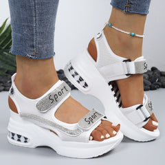 Women's Elegant Crystal-Embellished Orthopedic Sandals | Chic Platform Shoes 4