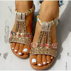 Women's Elegant Elastic Strap Wedge Sandals | Lightweight Comfortable Summer Footwear 4