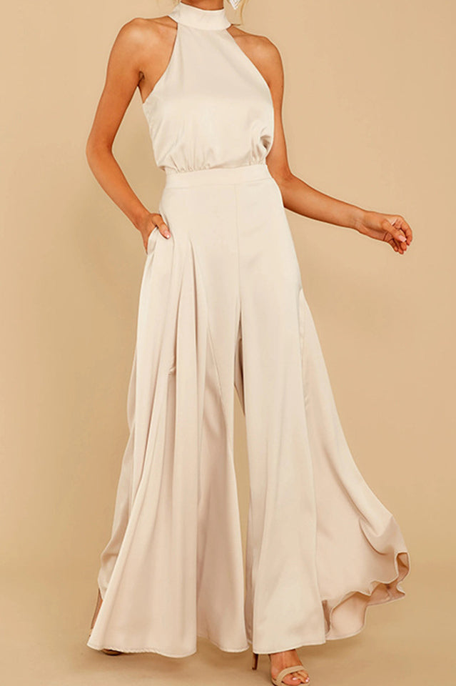 Women's Elegant Fitted Jumpsuit | Stylish Evening Wear with Tie 3