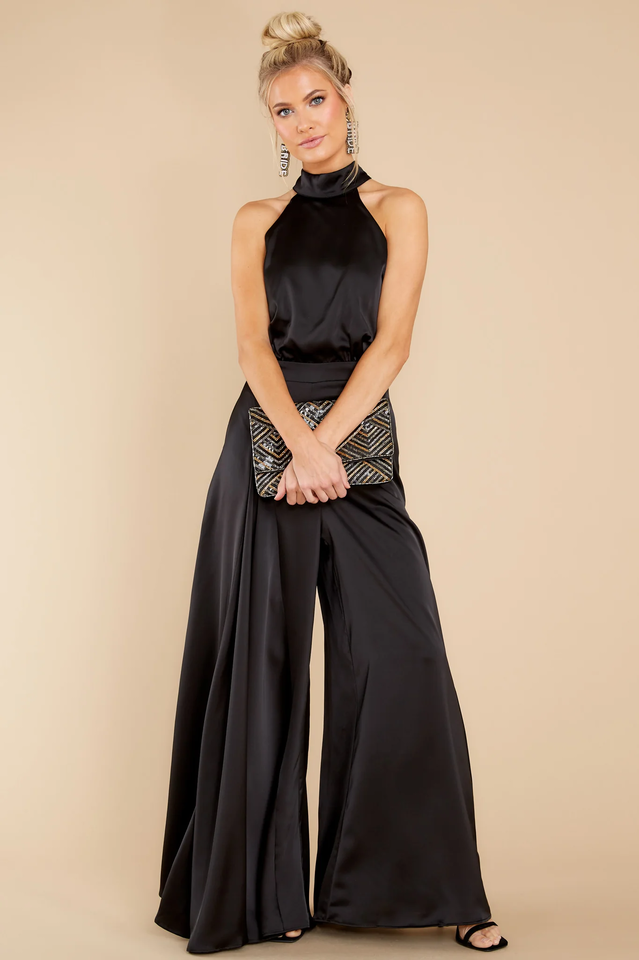 Women's Elegant Fitted Jumpsuit | Stylish Evening Wear with Tie 5