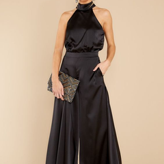 Women's Elegant Fitted Jumpsuit | Stylish Evening Wear with Tie 7