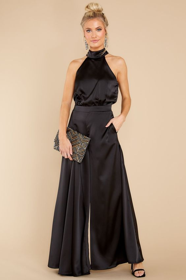 Women's Elegant Fitted Jumpsuit | Stylish Evening Wear with Tie 7