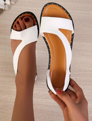 Women's Elegant Flat Slip-On Sandals | Comfortable Open-Toe Summer Footwear 4