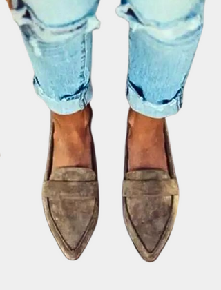 Women's Elegant Leather Loafers | Pointed Toe Slip-On Flats for Stylish Comfort 3