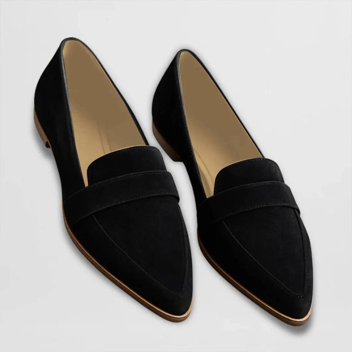 Women's Elegant Leather Loafers | Pointed Toe Slip-On Flats for Stylish Comfort 4
