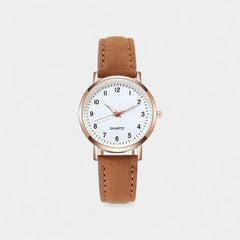 Women's Elegant Leather Watch | Rose Gold Minimalist Timepiece 11