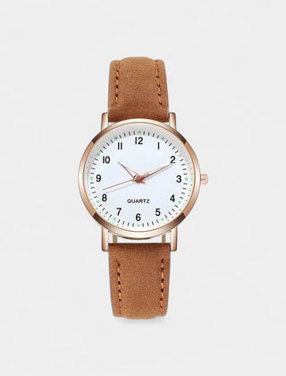 Women's Elegant Leather Watch | Rose Gold Minimalist Timepiece 11
