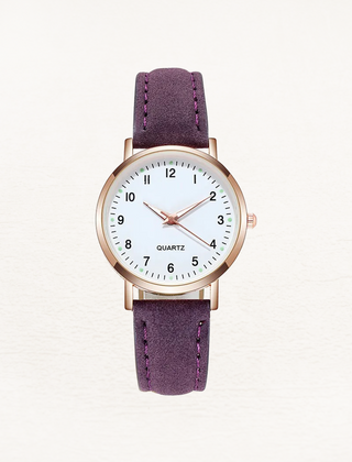 Women's Elegant Leather Watch | Rose Gold Minimalist Timepiece 12