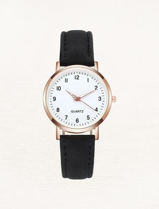 Women's Elegant Leather Watch | Rose Gold Minimalist Timepiece 13